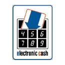 EC-Cash, Thermorollen 57/36/12 (ca. 12m), mit Lastschrifttext, 50 Rollen